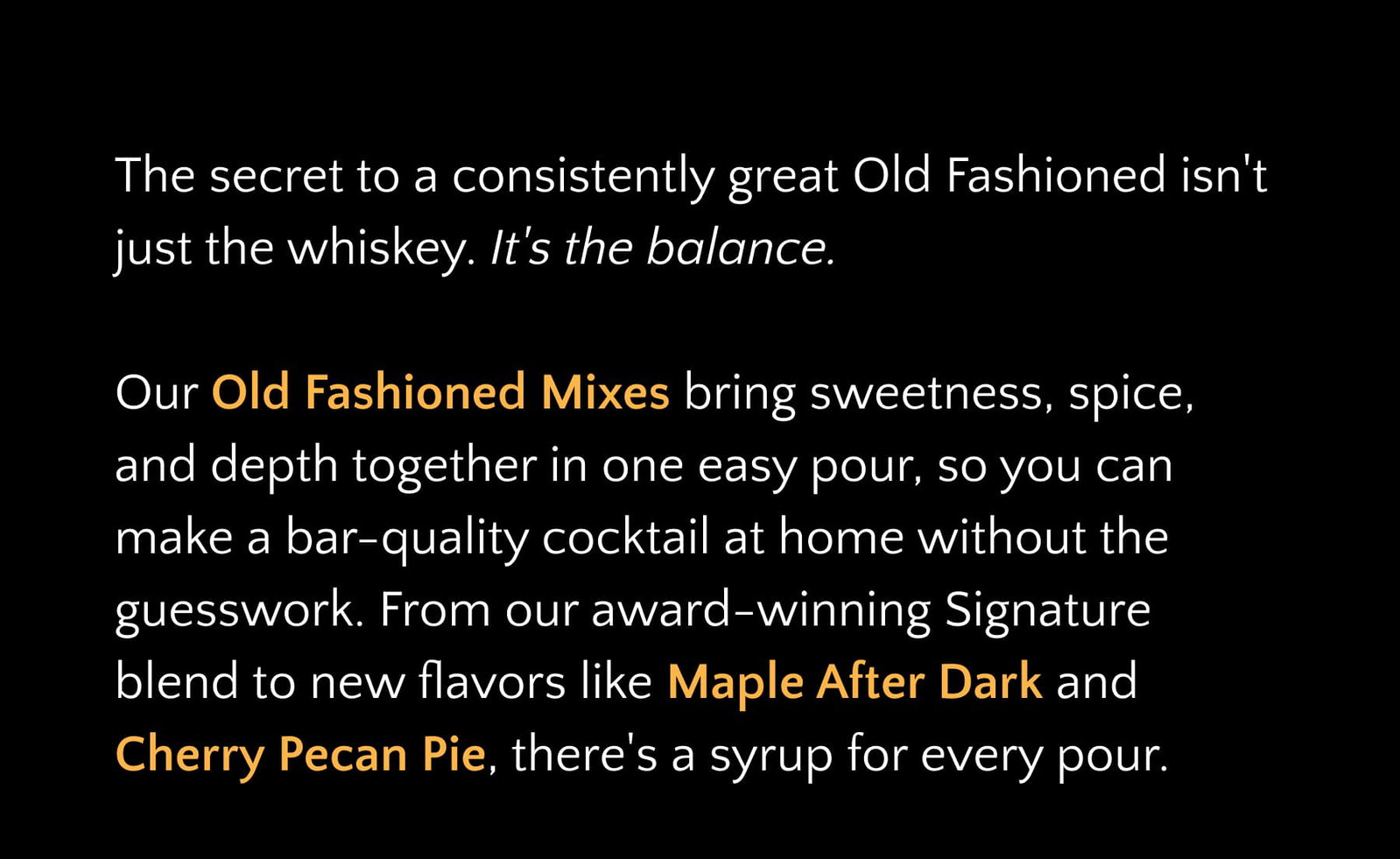 Shop Old Fashioned Mixes
