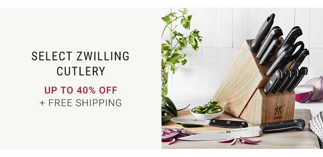 Up to 40% Off Select Zwilling Cutlery