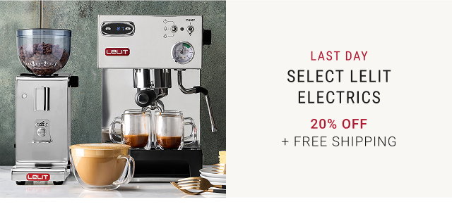 Last Day - 20% Off Select Lelit Electrics