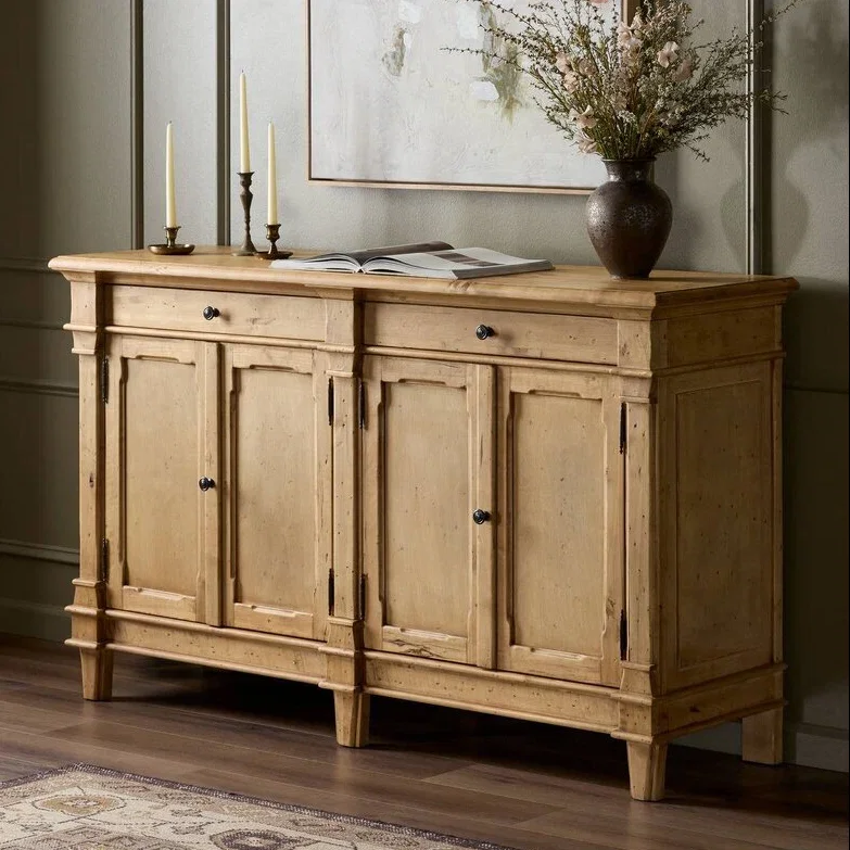 Image of Four Hands Marjorie Bleached Birch 4 Door Sideboard