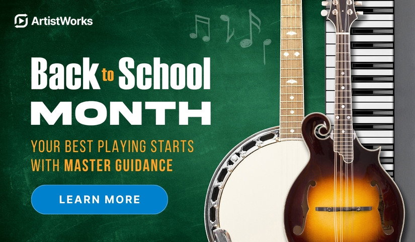 ArtistWorks Back to School Sale: Save 50% on most annual plans!