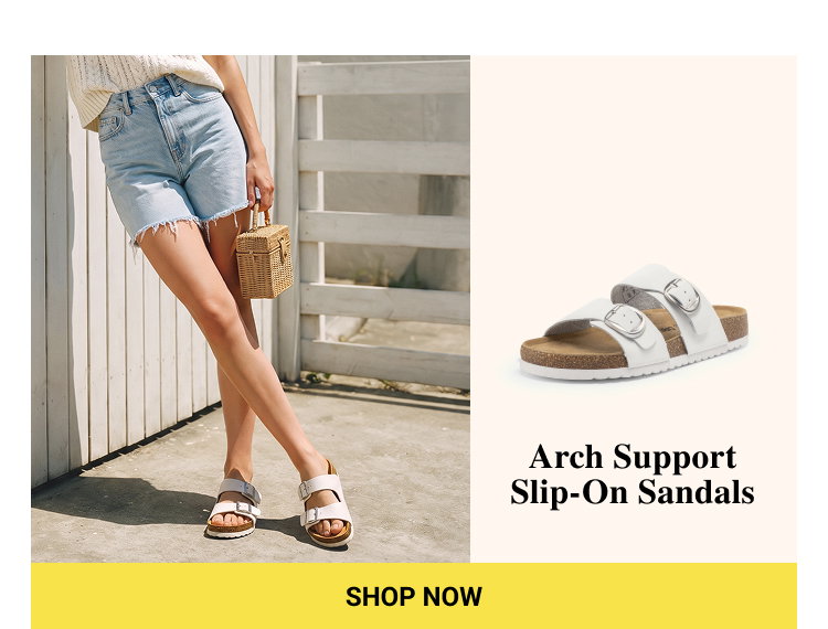 Arch Support Slip-On Sandals