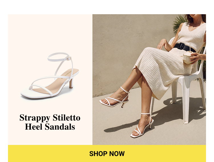  Strappy Stiletto Heel Sandals