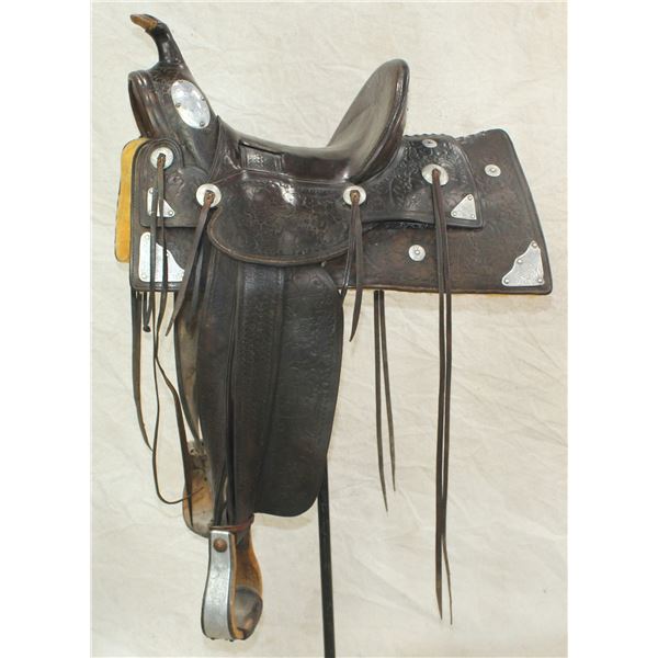 Intriguing Visalia Tooled Saddle
