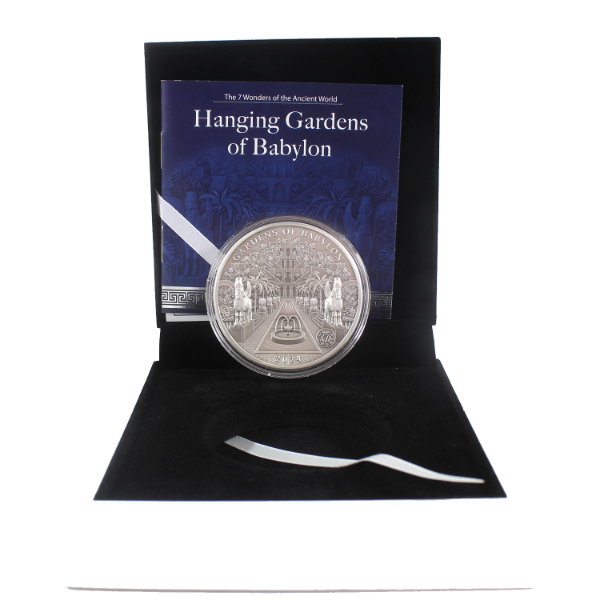 Solomon Islands Silver 2024 $10 7 Wonders - Hanging Gardens of Babylon (Tax Exempt)