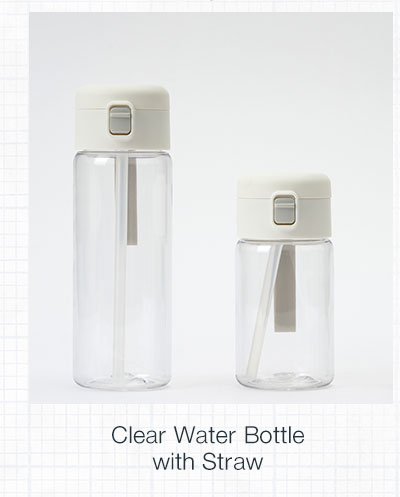 Shop Clear Water Bottle With Straw