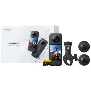 Insta360 X3 Motorcycle Camera Bundle With SD Card