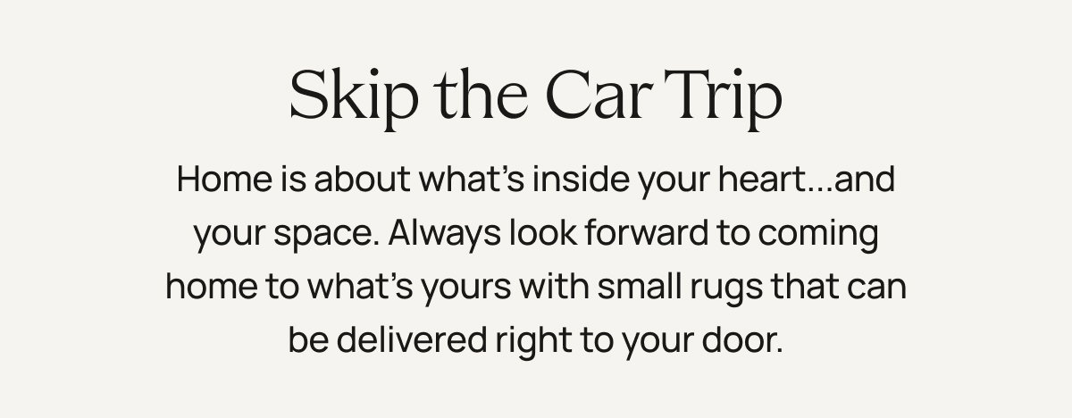 Skip The Car Trip