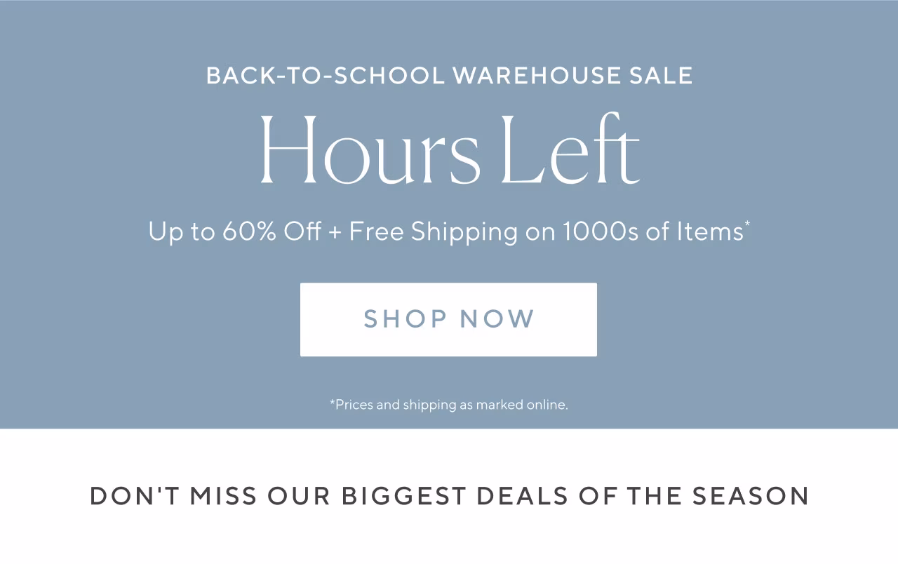 Back-to-school sale hours left