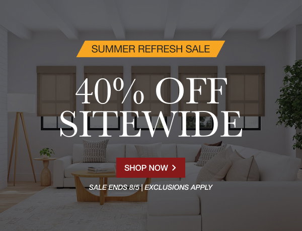 SUMMER REFRESH SALE | 40% OFF SITEWIDE | SALE ENDS 8/5 | EXCLUSIONS APPLY | SHOP NOW > 