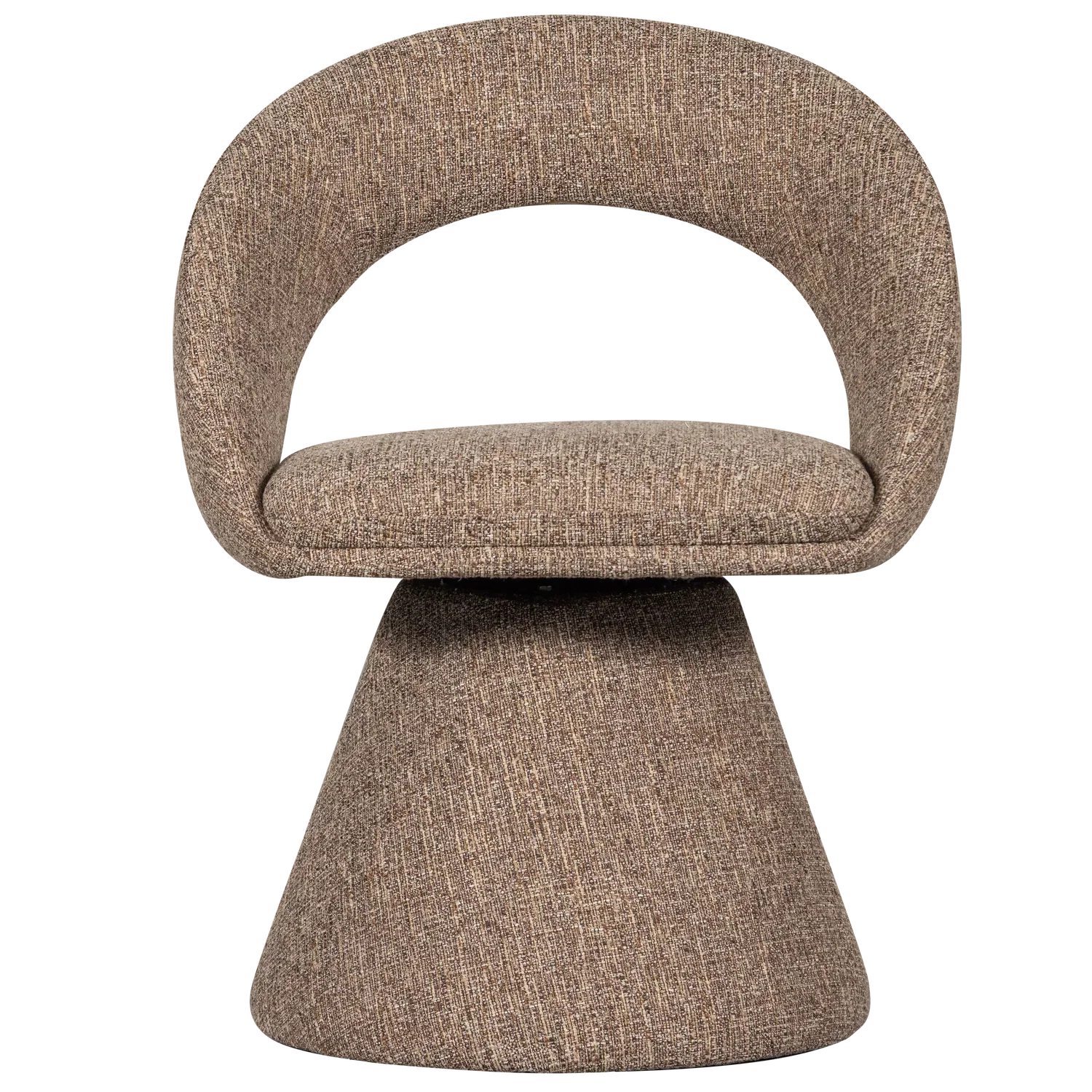 Image of WOOOD draaibare eetkamerstoel Winter - Naturel Melange - 80x63x57