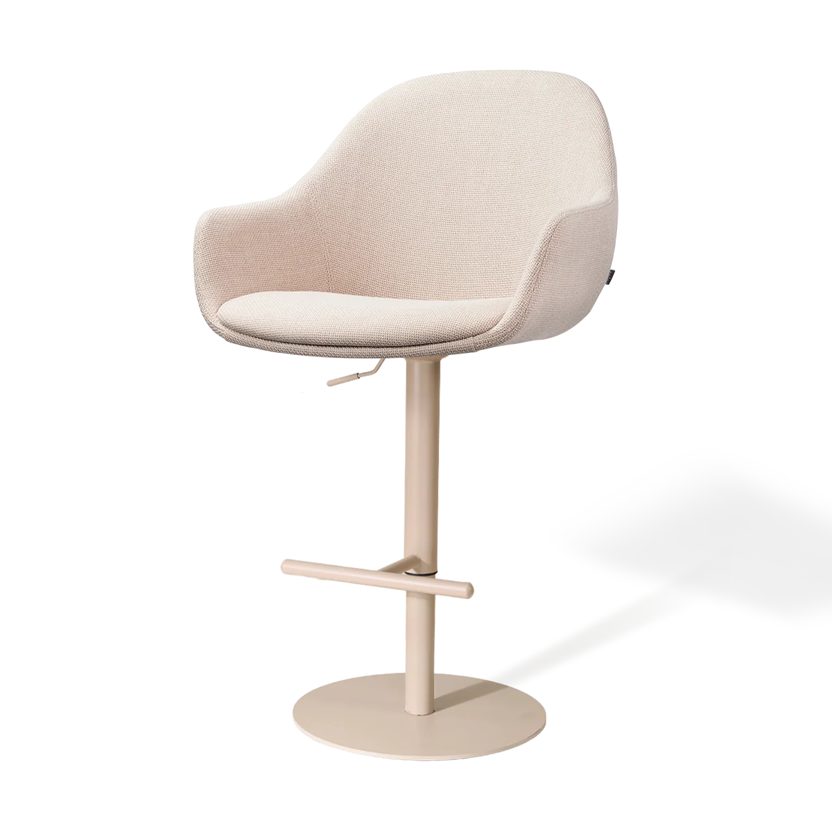 Image of Nolon Niva-Mae tulp barkruk beige verstelbaar - beige poten