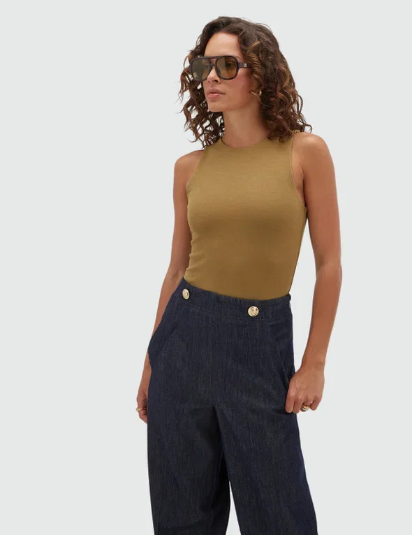 JV-LOTTA slim fit body - khaki