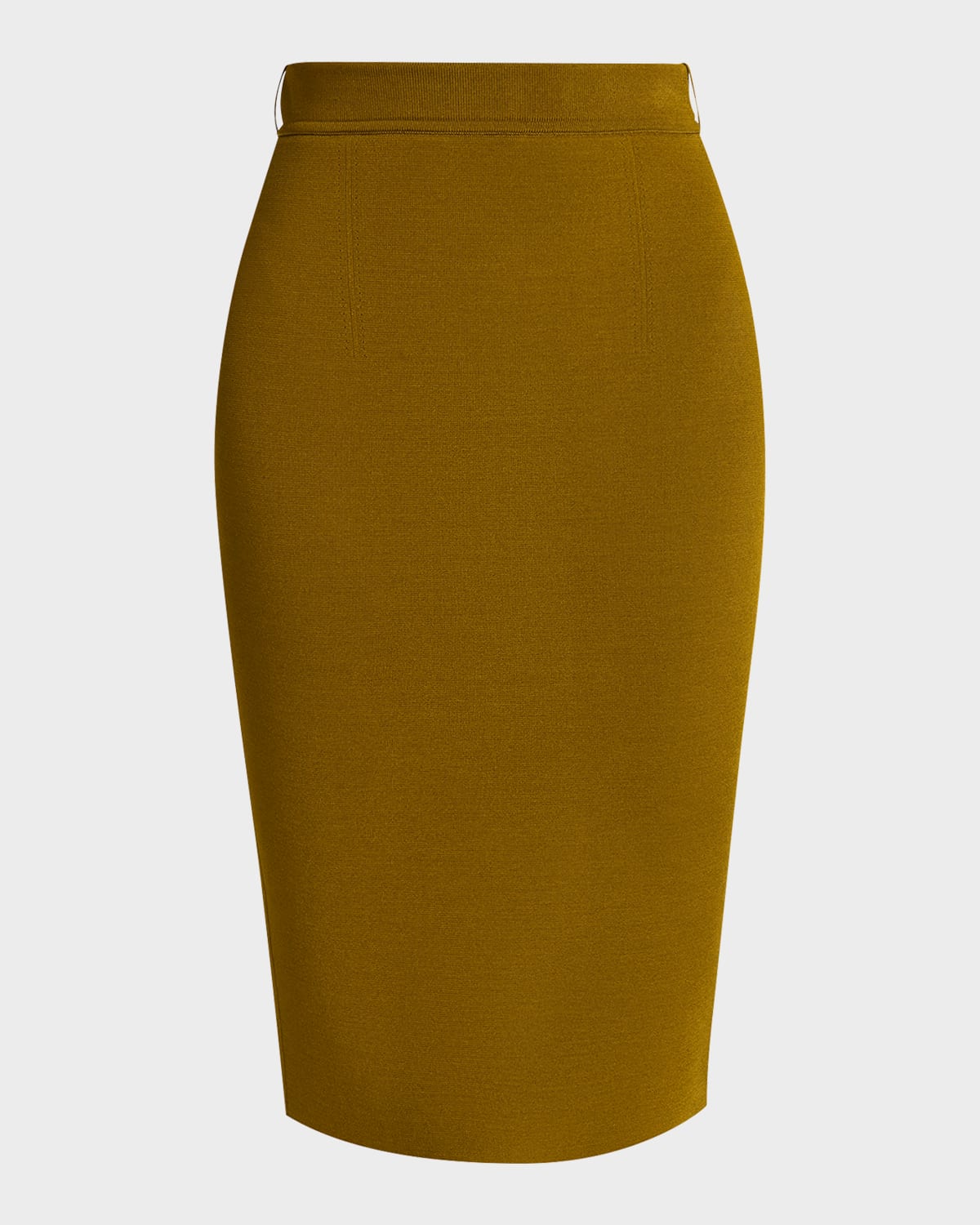 Knit Knee-Length Pencil Skirt