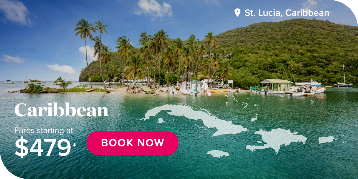 Caribbean fares starting at $479*. Book now.