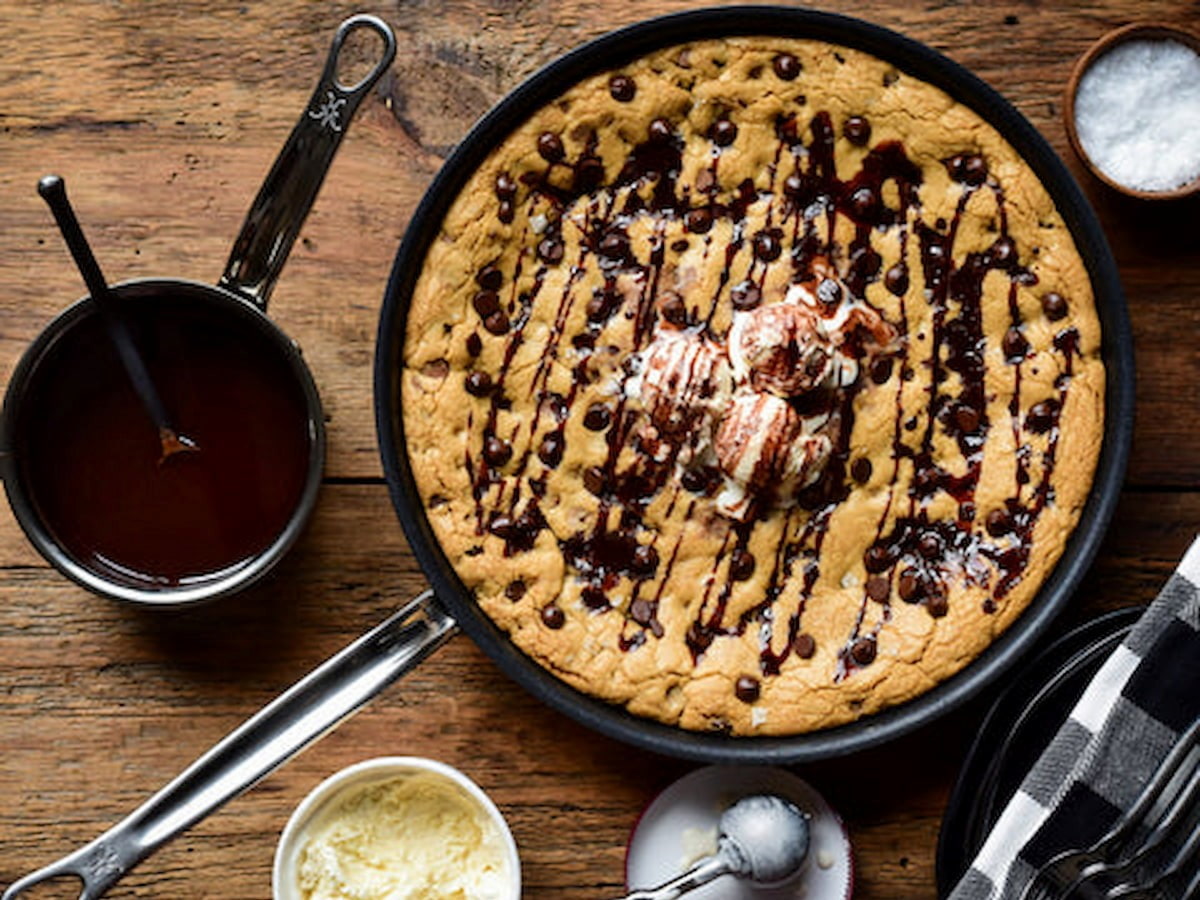 IMG: Skillet Chocolate Chip Cookie
