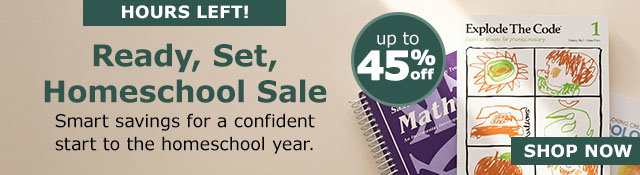 Ready, Set, Homeschool Sale | Up to 45% Off