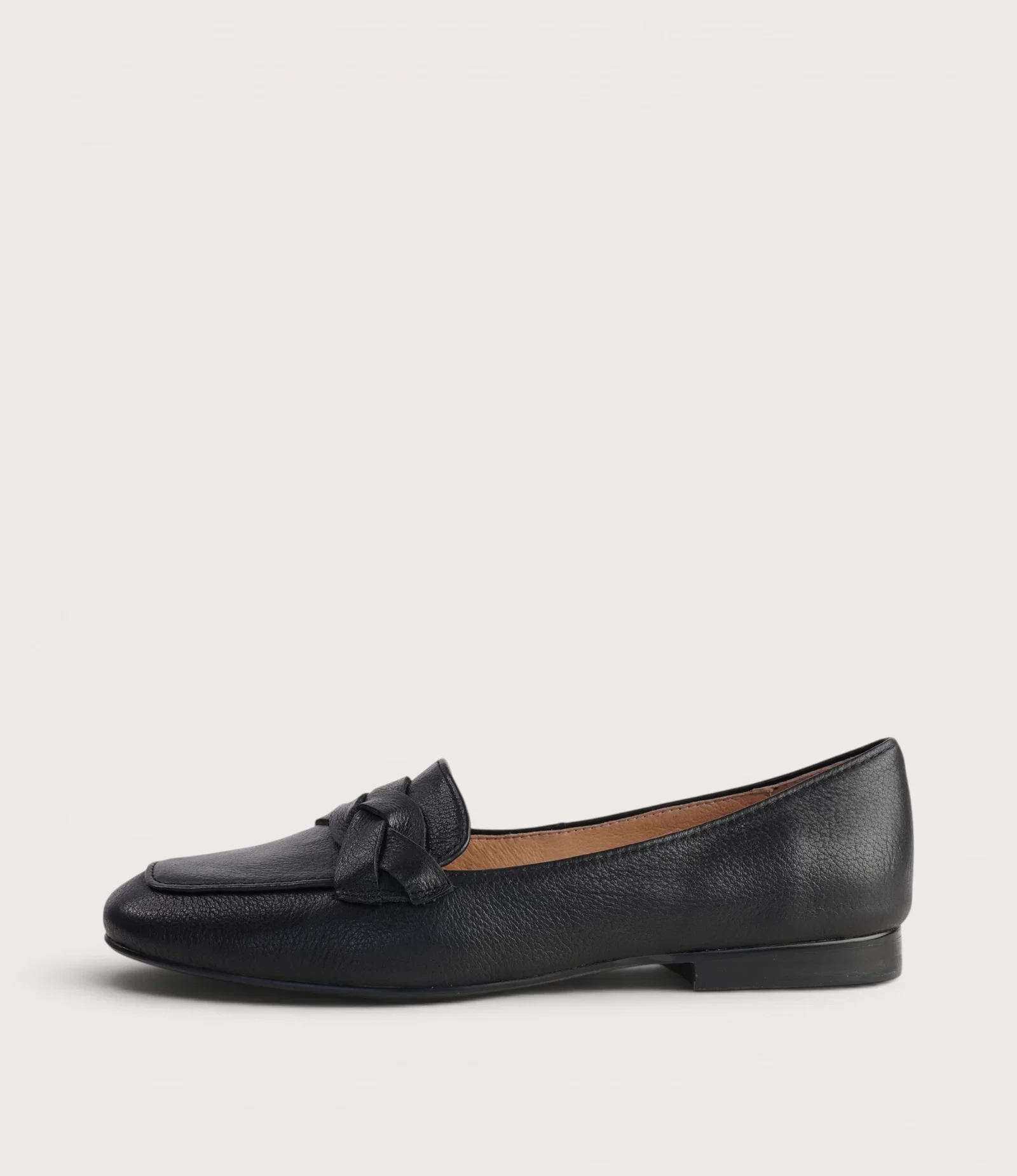 Image of Marcee Black Leather Loafers