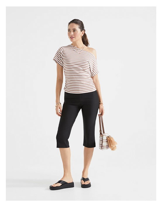 AUDREY STRETCH CAPRI PANT