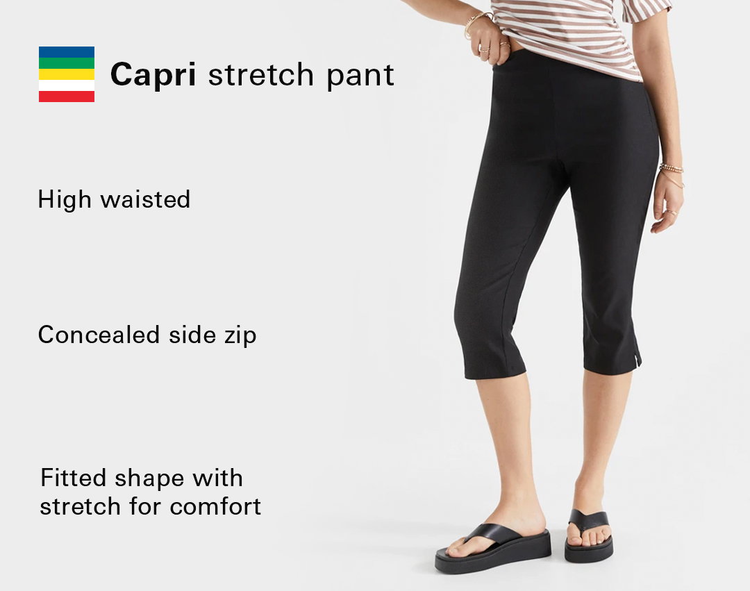 AUDREY STRETCH CAPRI PANT