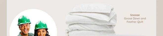 Goose down and feather quilt