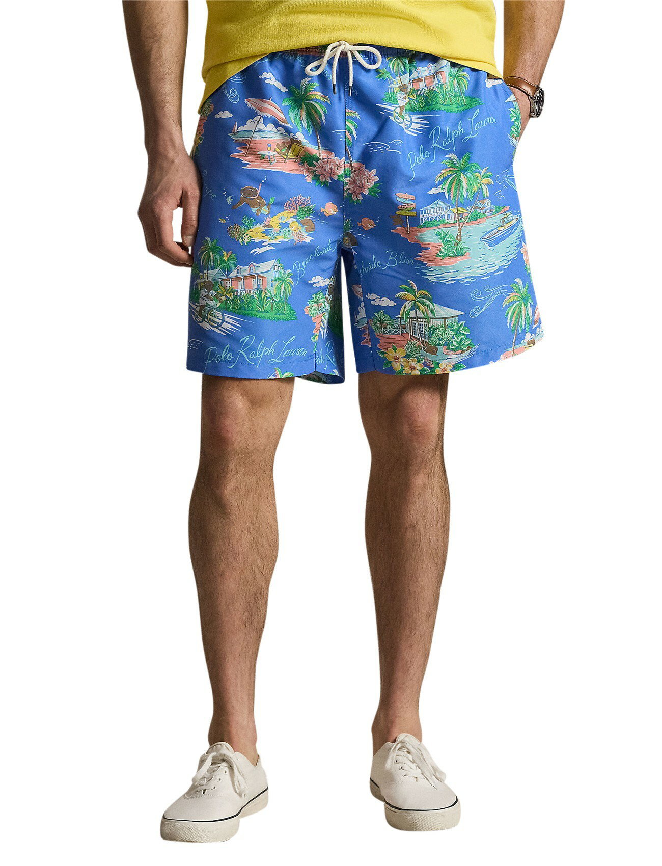 Zwembroek blauw printje Polo ralph lauren big & tall