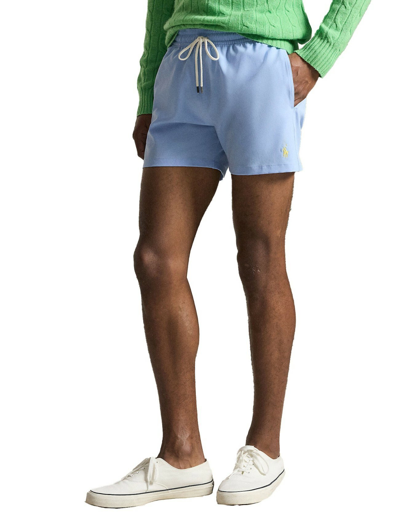Lichtblauw slim fit zwembroek Polo Ralph Lauren Big & Tall