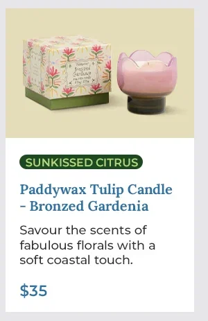 Paddywax Tulip Candle - Bronzed Gardenia