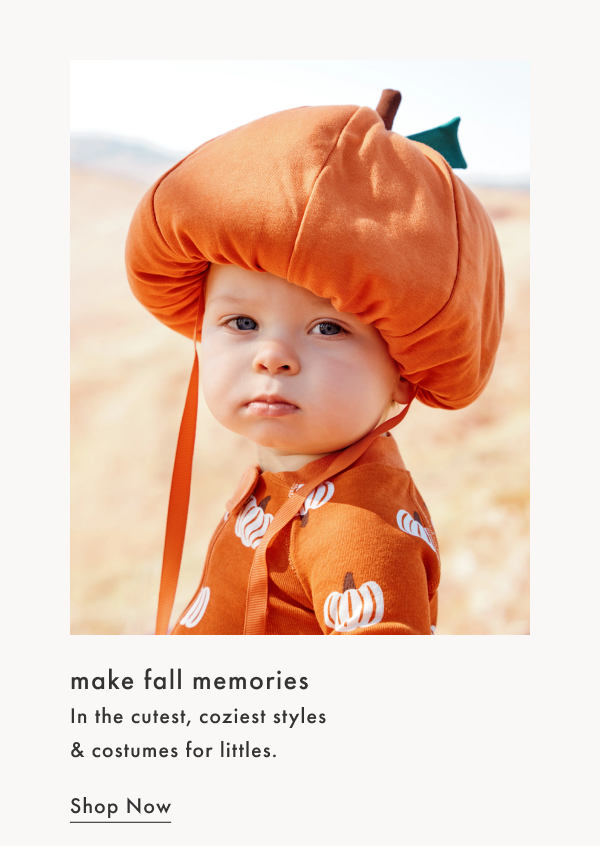 make fall memories in the cutest, coziest styles & costumes for littles | Shop Now