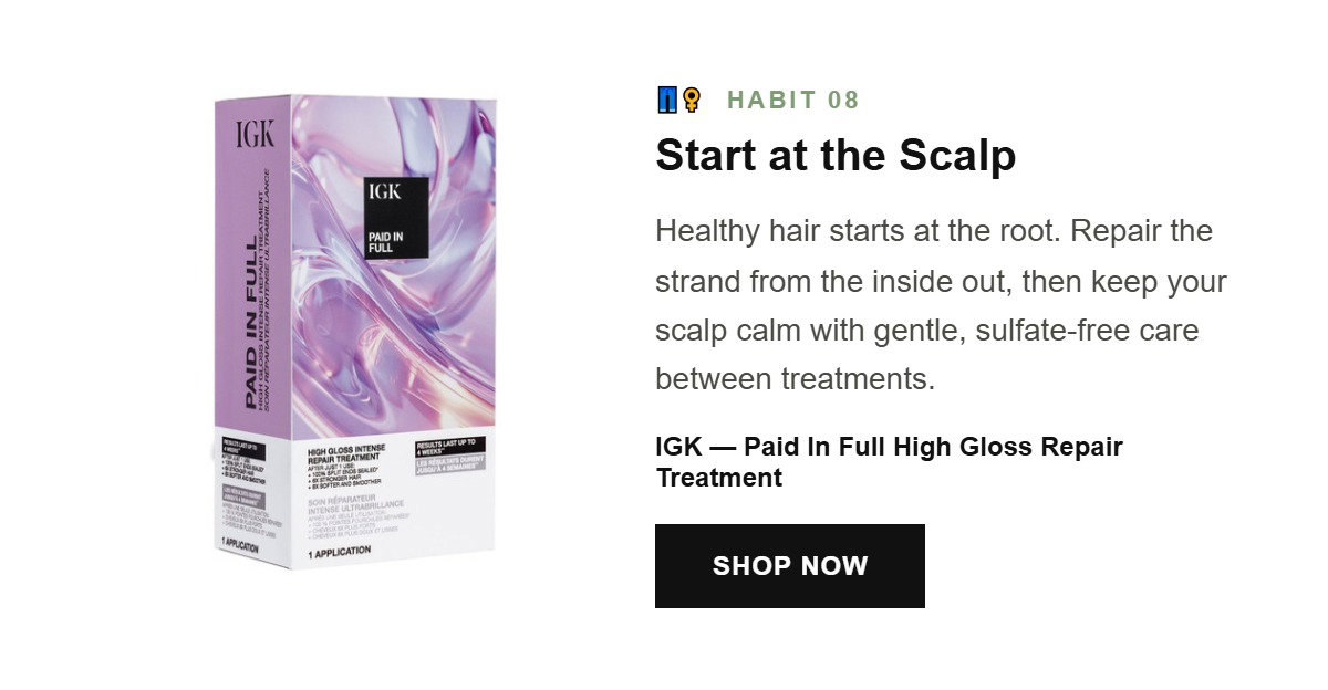 IGK Paid In Full High Gloss Intense Repair Treatment