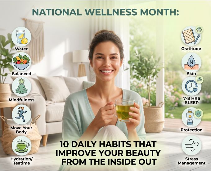 National Wellness Month: 10 Daily Habits That Improve Your Beauty From the Inside Out