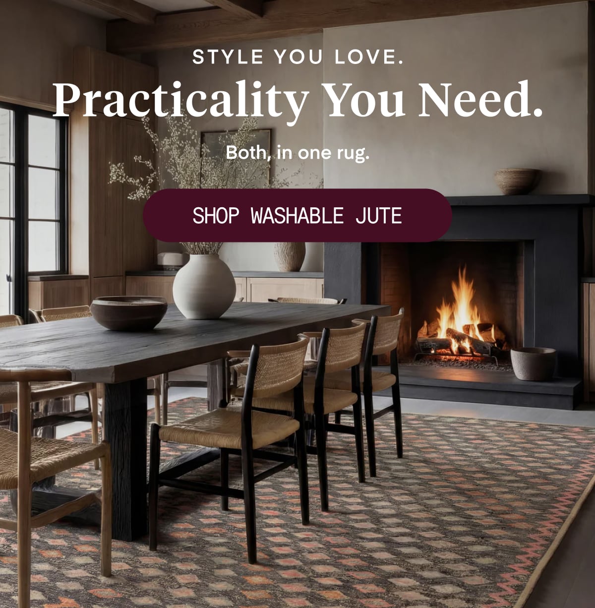 SHOP WASHABLE JUTE