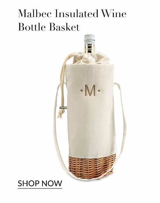 Malbec insulated wine bottle basket