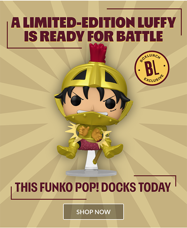 A limited-edition Luffy is ready for battle! This Funko Pop! docks today. Shop now.