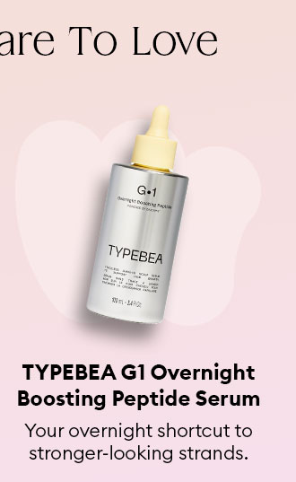 TYPEBEA G1 Overnight Boosting Peptide Serum - your overnight shortcut to stronger-looking strands