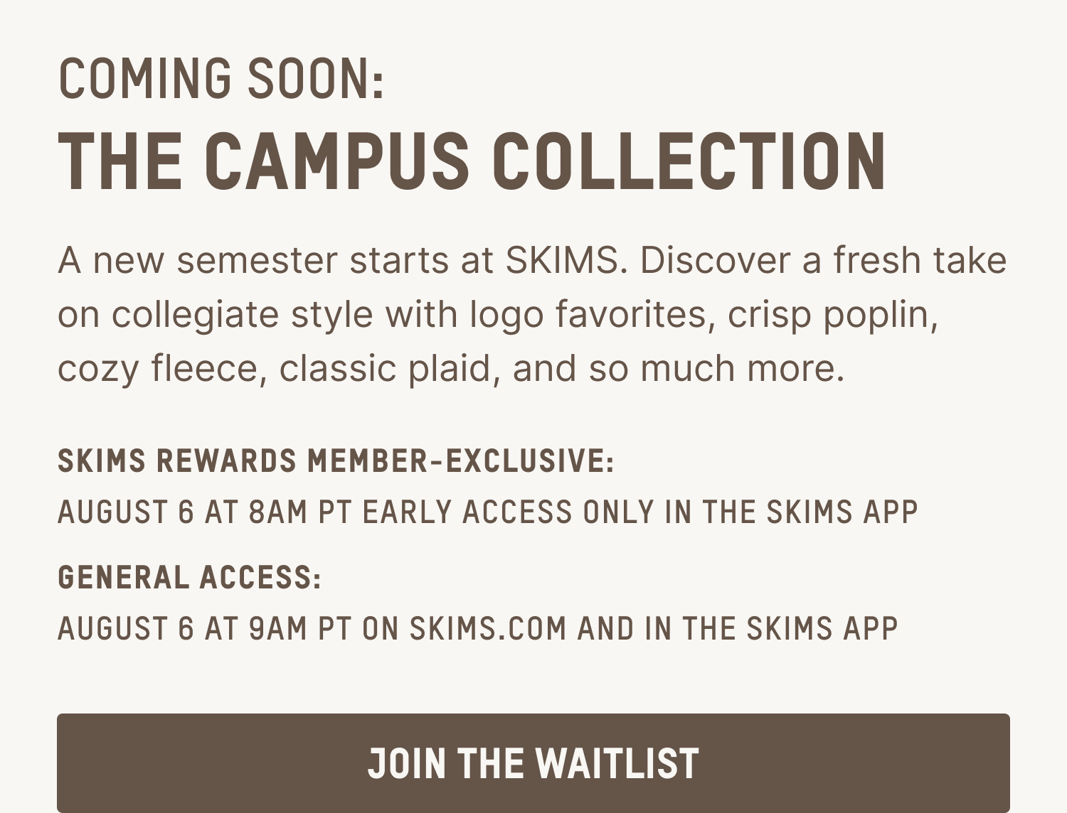 JOIN THE WAITLIST