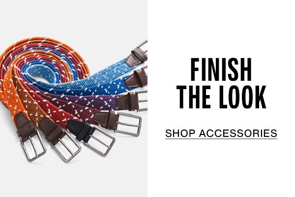 Assortment of colorful woven belts displayed on a white background. Text reads: 