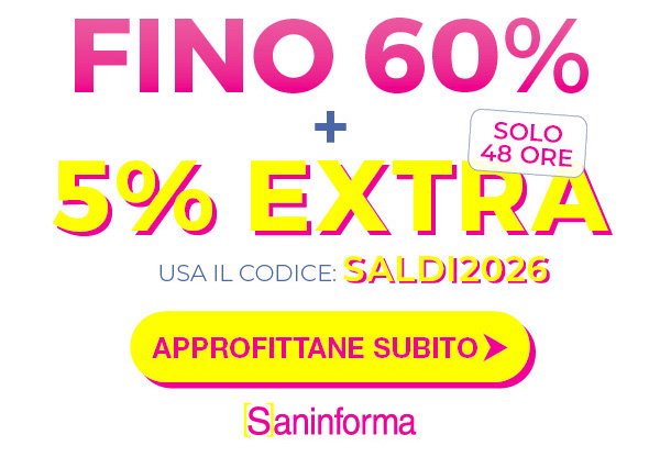 Codice SALDI2026: -5% Extra sui prodotti selezionati