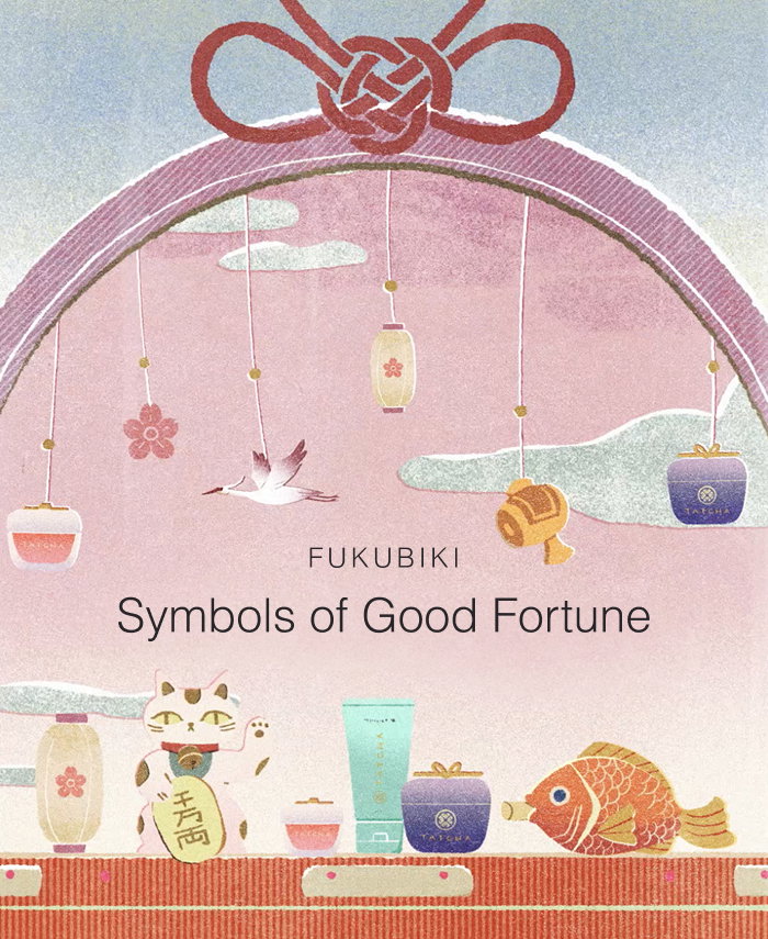 Symbols of good fortune in our Fukubiki annual event