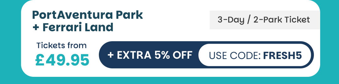 PortAventura Park + Ferrari Land: 3 Day, 2 Park Ticket!