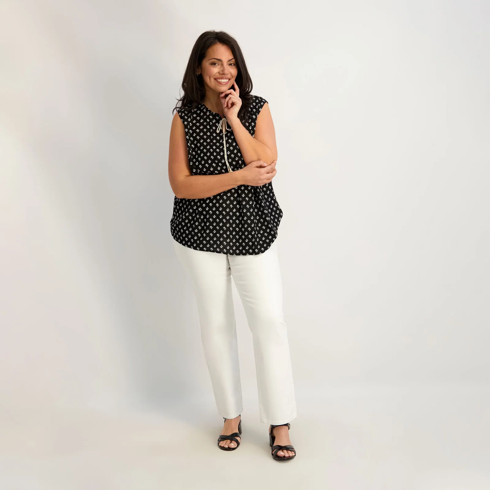 Image of Westport Signature Straight Leg in White - Plus