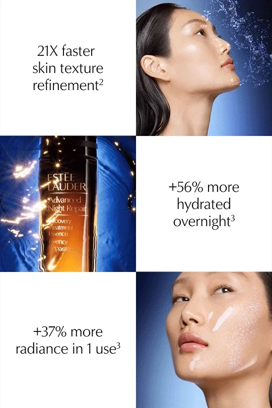 21X faster skin texture refinement2 | +56% more hydrated overnight3 | +37% more
radiance in 1 use3