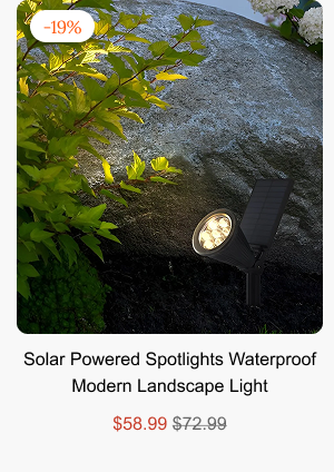 Solar Powered Spotlights Waterproof Modern Landscape Light