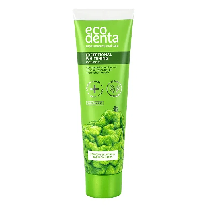 Ecodenta pasta de dientes blanqueadora con bergamota y limón 100 ml