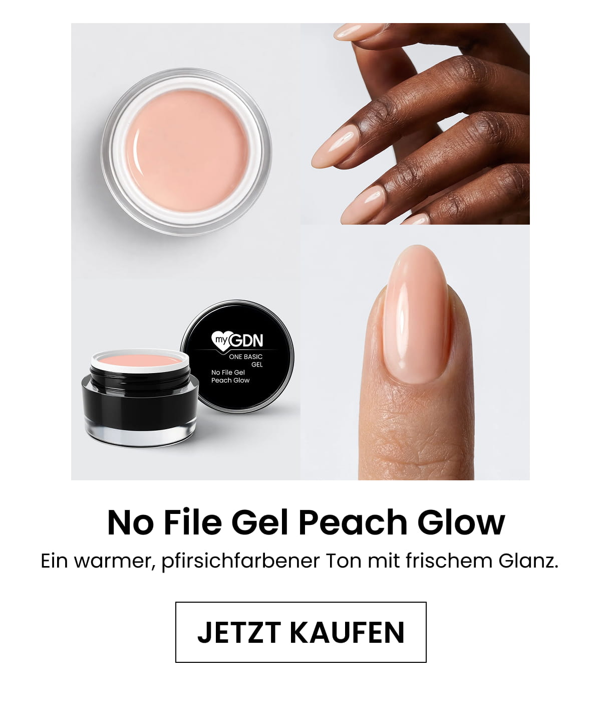 No File Gel Peach Glow