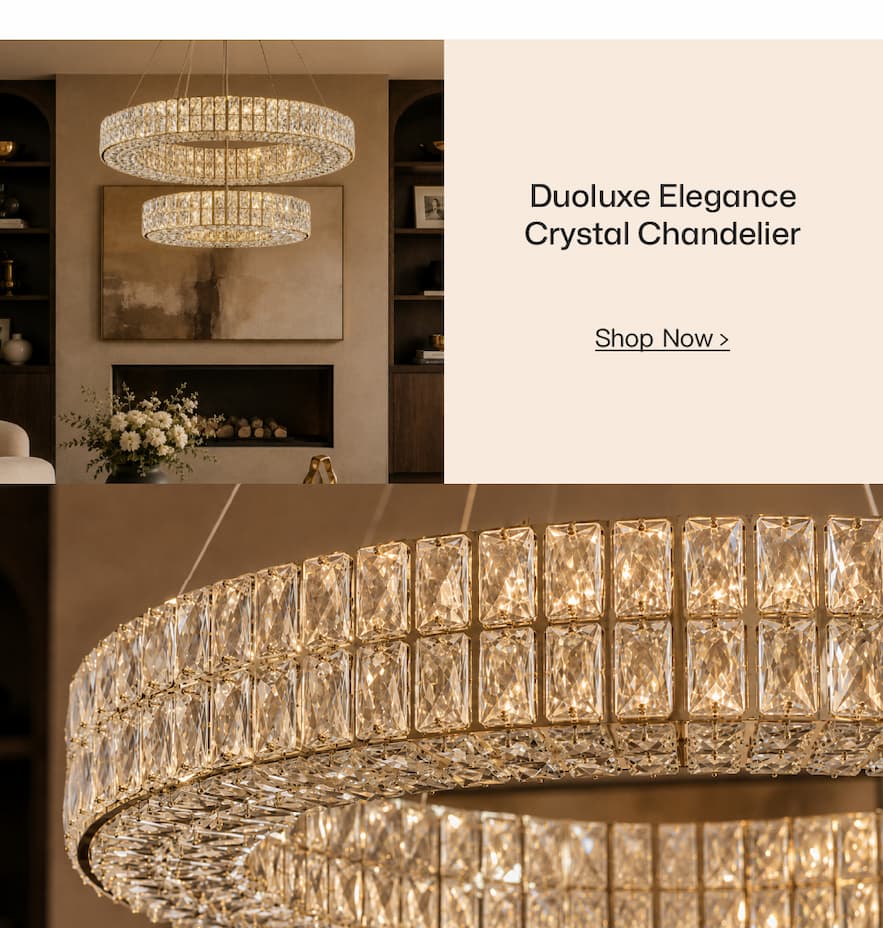 Duoluxe Elegance Crystal Chandelier