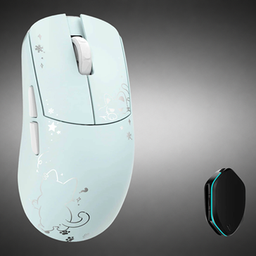 WLMouse YING Magnesium Kabellose Gaming Maus, PAW3950HS, 8K Polling, OMRON Optical Switches - blau