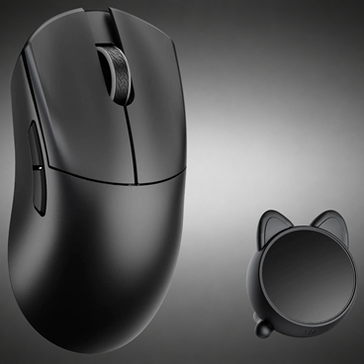 WLMOUSE HUAN Gaming Maus, Omron Optical Switches - schwarz