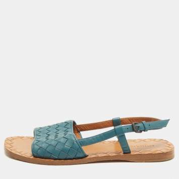 Size 34.5 Blue Intreciatto Lea