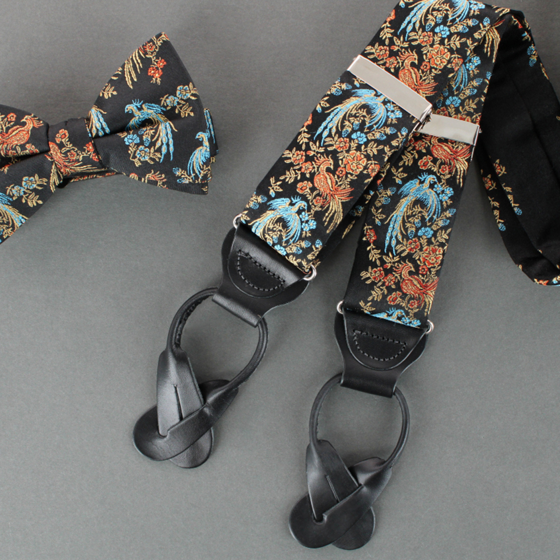  Birds of Prosperity Collection- braces and bowtie